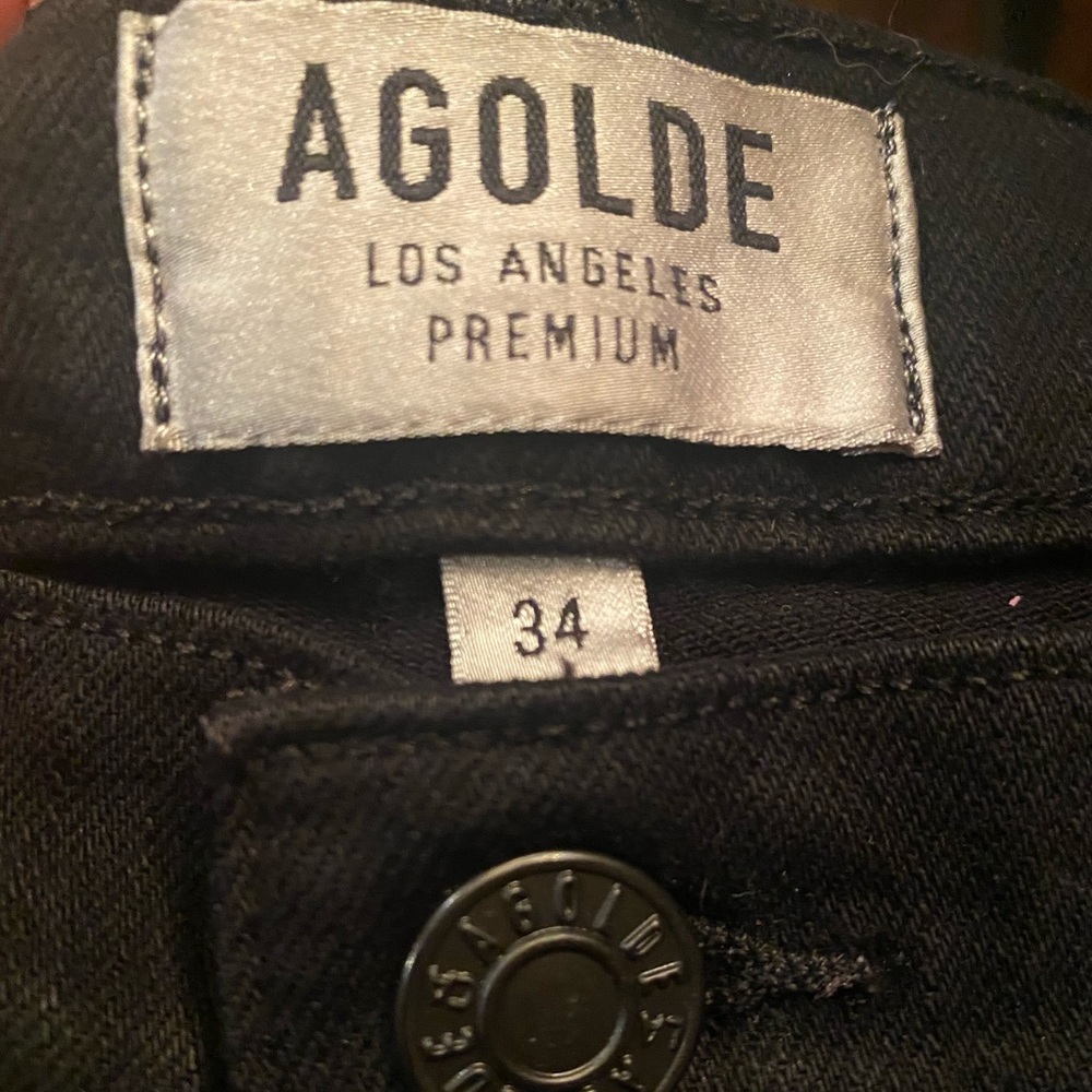 Mens black waist size 34 jean by AGOLDE